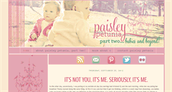 Desktop Screenshot of paisleypetunia.com