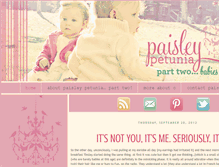 Tablet Screenshot of paisleypetunia.com